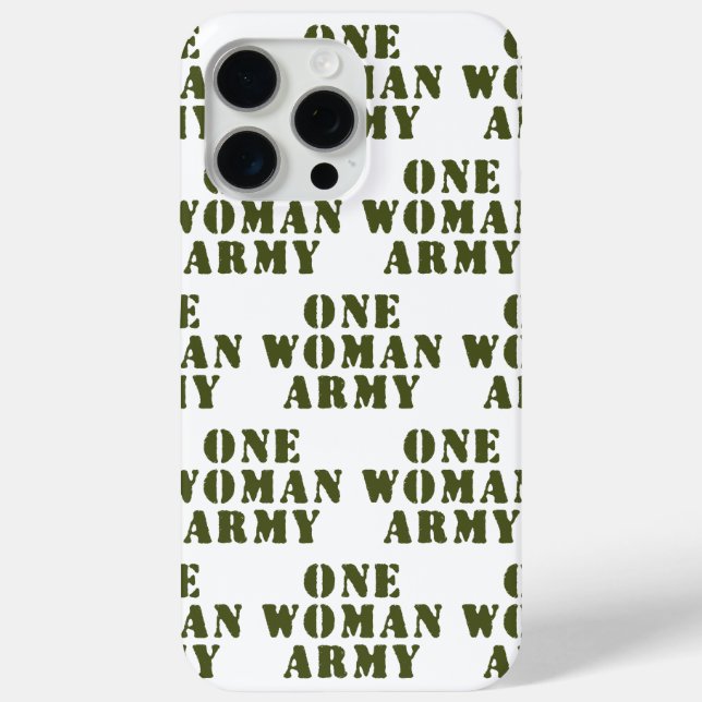 FUNDA DE Case-Mate PARA iPhone UN EJÉRCITO MUJER (Reverso )