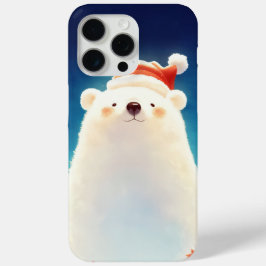 Funda Para iPhone 15 Pro Max Un encanto estacional del oso polar