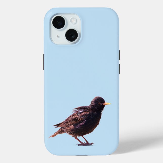 Funda De Case-Mate Para iPhone Un estornino  (Reverso )