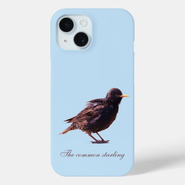 Funda De Case-Mate Para iPhone Un estornino  (Reverso )