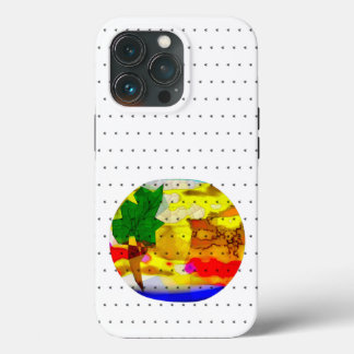 Funda Para iPhone 13 Pro Un feliz design_SHAPES_BLACK_RED_DEEP BLUE_GREEN _