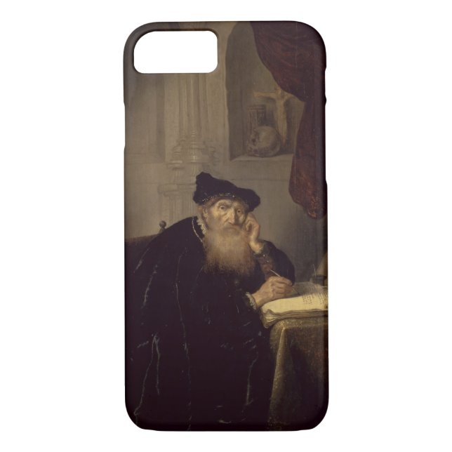 Funda De Case-Mate Para iPhone Un filósofo, 1635 (aceite en el panel) (Reverso)