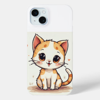 Funda Para iPhone 15 Mini un gato lindo
