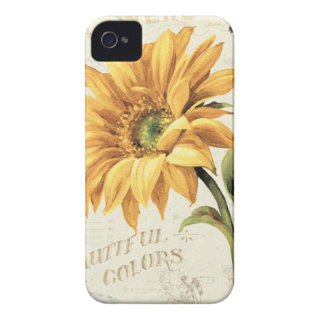 Funda De Case-Mate Para iPhone Un girasol en la plena floración (Atrás)