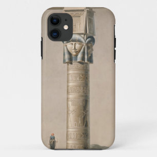 Funda Para iPhone 11 Un Hathor dirigió el pilar en Dendarah,
