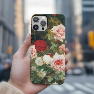 Funda Para iPhone 15 Pro Max Un jardín Rosa (1902)