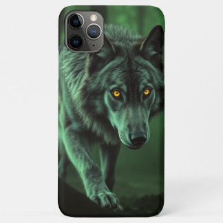 Funda Para iPhone 11 Pro Max Un lobo nocturno: el alfa del bosque
