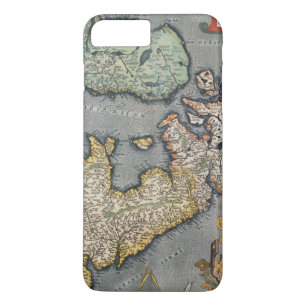 Funda Para iPhone 8 Plus/7 Plus Un mapa de Gran Bretaña el 1587