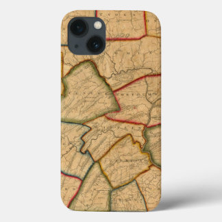 Funda Para iPhone 13 Un mapa del estado de Pennsylvania