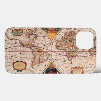 Funda Para iPhone 13 Un mapa del mundo de la época Circa 1600 Funda-mat