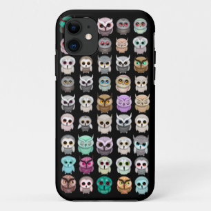 Funda Para iPhone 11 Un montón de diseño de búhos lindos