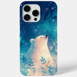 Funda Para iPhone 15 Pro Max Un oso polar en una fantástica tierra de maravilla