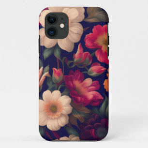 Funda Para iPhone 11 Un papel pintado con un patrón floral