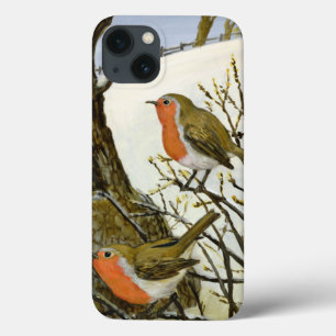 Funda Para iPhone 13 Un par de petirrojos