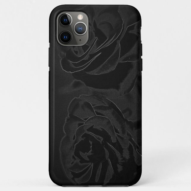 Funda De Case-Mate Para iPhone Un par de rosas de negro (Reverso)