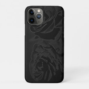 Funda Para iPhone 11 Pro Un par de rosas en negro