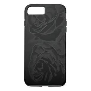 Funda Para iPhone 8 Plus/7 Plus Un par de rosas en negro