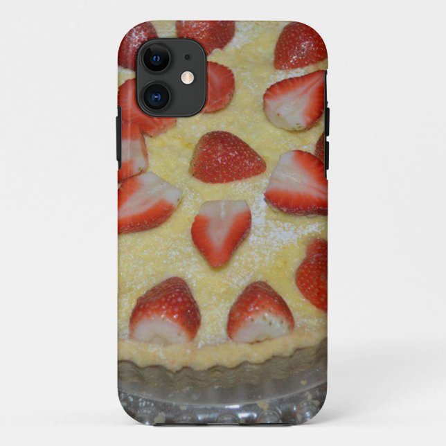 Funda De Case-Mate Para iPhone Un pastel de fresa (Reverso)