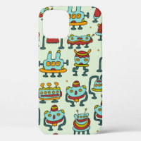 Un patrón de robots - extraterrestres. ilustracion