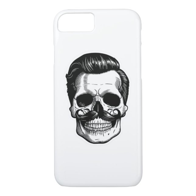 Funda De Case-Mate Para iPhone Un pegatina de arte pop de un esqueleto... (Reverso)
