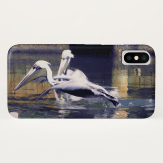 Funda Para iPhone X Un pelícano despega