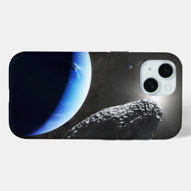 Funda De Case-Mate Para iPhone Un Pequeño Hippocamp De La Luna De Neptuno. (Reverso (Horizontal))