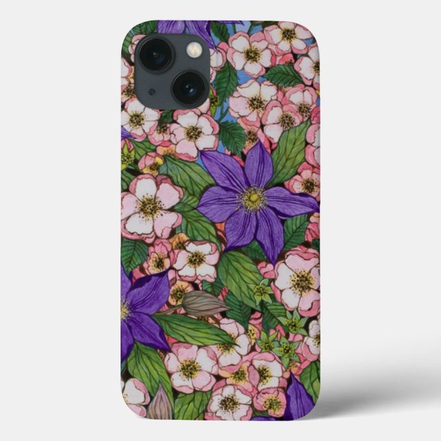 Funda De Case-Mate Para iPhone Un remiendo púrpura 2011 (Reverso)
