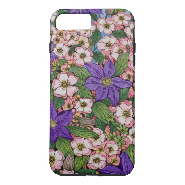 Funda De Case-Mate Para iPhone Un remiendo púrpura 2011 (Reverso)