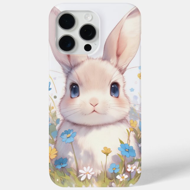 Funda De Case-Mate Para iPhone Un retrato de pradera de conejitos bebé (Reverso )