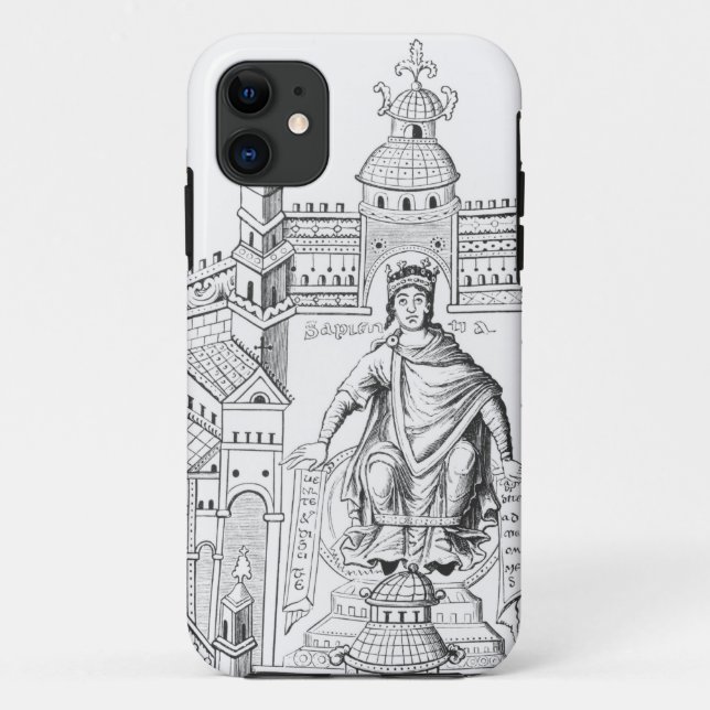 Funda De Case-Mate Para iPhone Un rey de Carlovingian en su palacio, (Reverso)