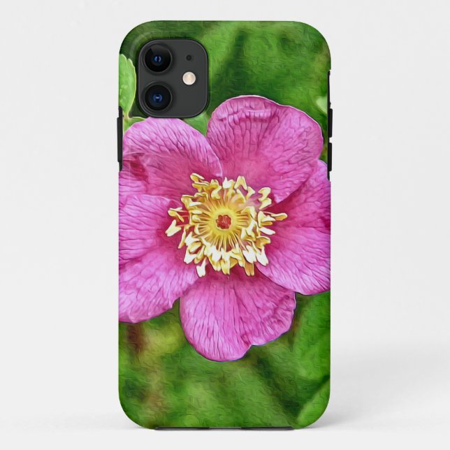 Funda De Case-Mate Para iPhone Un Rosa salvaje (Reverso)