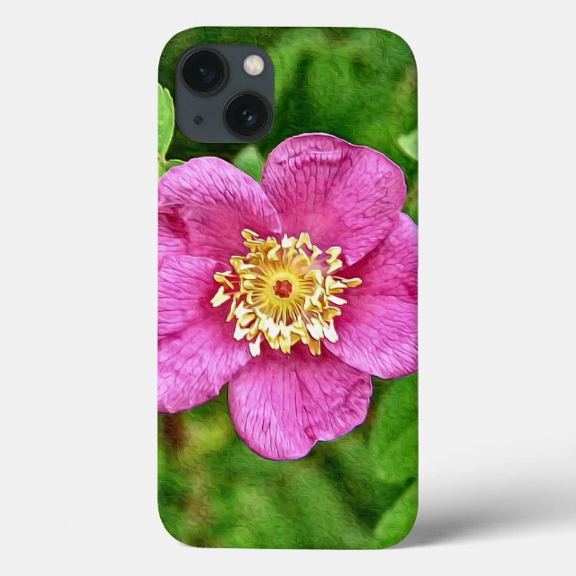 Funda De Case-Mate Para iPhone Un Rosa salvaje (Reverso)