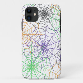 Funda Para iPhone 11 Un simple patrón web de araña de Halloween