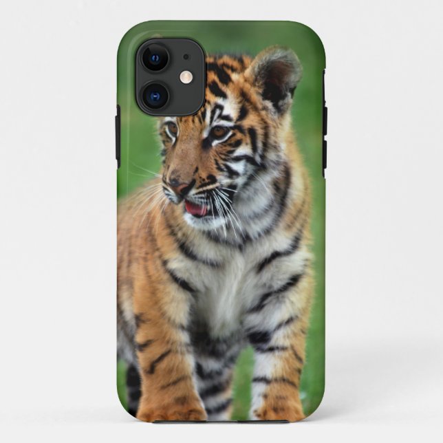 Funda De Case-Mate Para iPhone Un tigre bebé lindo (Reverso)