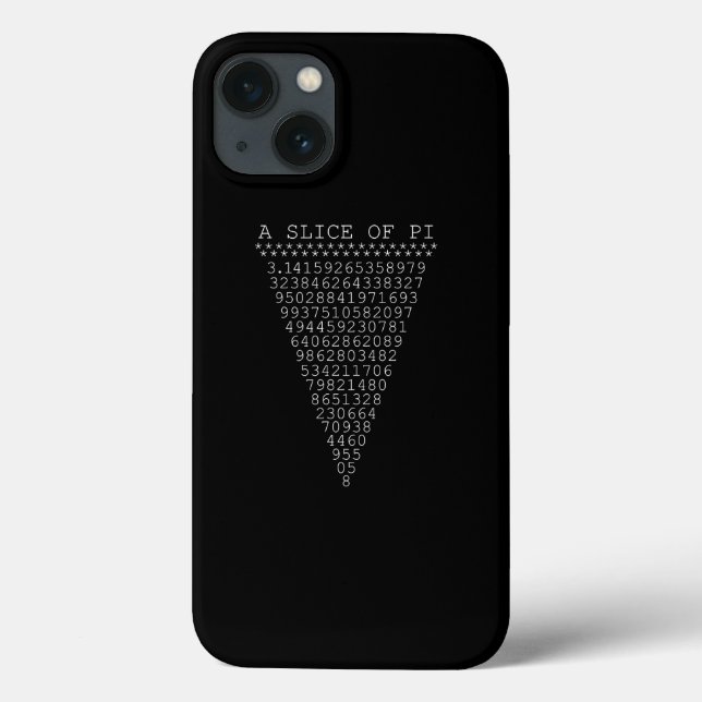 Funda De Case-Mate Para iPhone Un trozo de triángulo de Pi (Reverso)