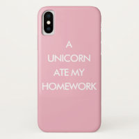 UN UNICORN COMO MI estuche para iPhone color rosa