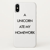 UN UNICORN COMO MI estuche para iPhone HOMEWORK