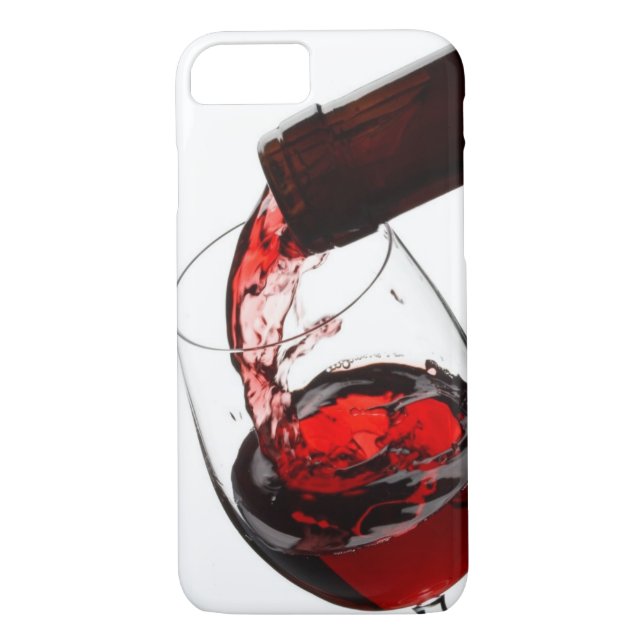Funda De Case-Mate Para iPhone Un vaso de vino rojo (Reverso)