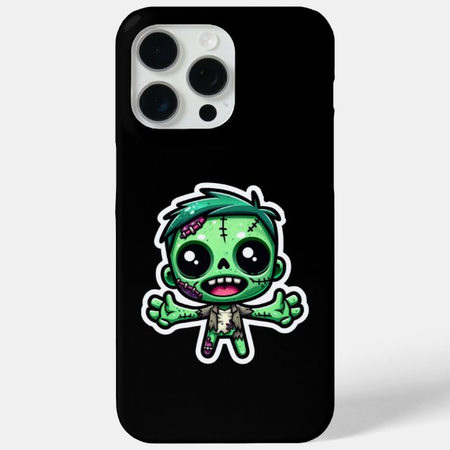 Funda De Case-Mate Para iPhone Un zombi divertido (Reverso )