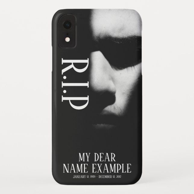 Funda De Case-Mate Para iPhone Una cara dormida en media sombra (Reverso)