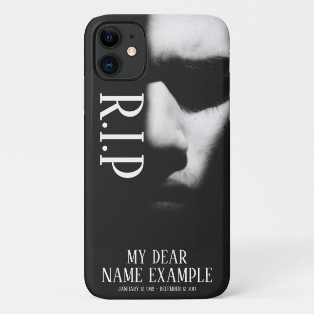 Funda De Case-Mate Para iPhone Una cara dormida en media sombra (Reverso)