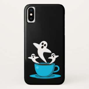 Funda Para iPhone X Una copa de café para fumar fantasma