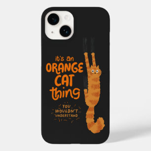 Funda Para iPhone 14 De Case-Mate Una cosa de gato Naranja - Gracioso gato tabby col
