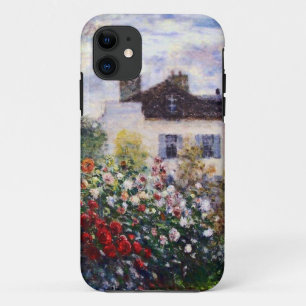 Funda Para iPhone 11 Una esquina del jardín con las dalias de Monet