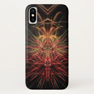 Funda Para iPhone X Una exposición de fuegos artificiales en la noche