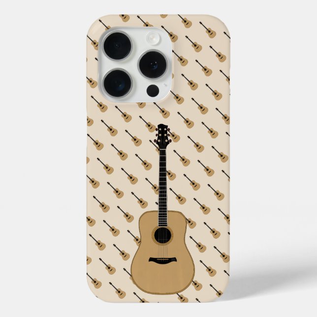 Funda De Case-Mate Para iPhone Una guitarra encantadora (Reverso )