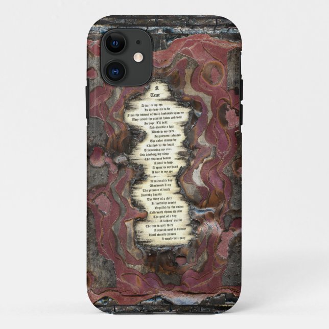 Funda De Case-Mate Para iPhone Una lágrima (Reverso)