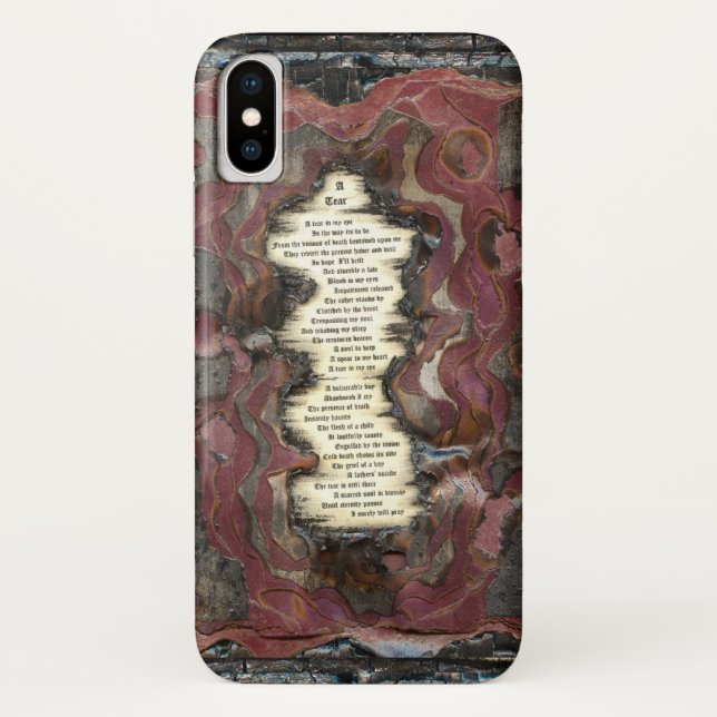 Funda De Case-Mate Para iPhone Una lágrima (Reverso)