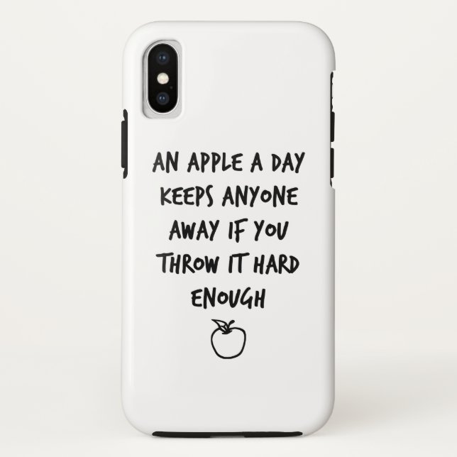Funda De Case-Mate Para iPhone Una manzana al día (Reverso)