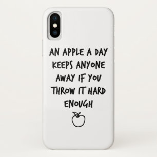 Funda Para iPhone X Una manzana al día